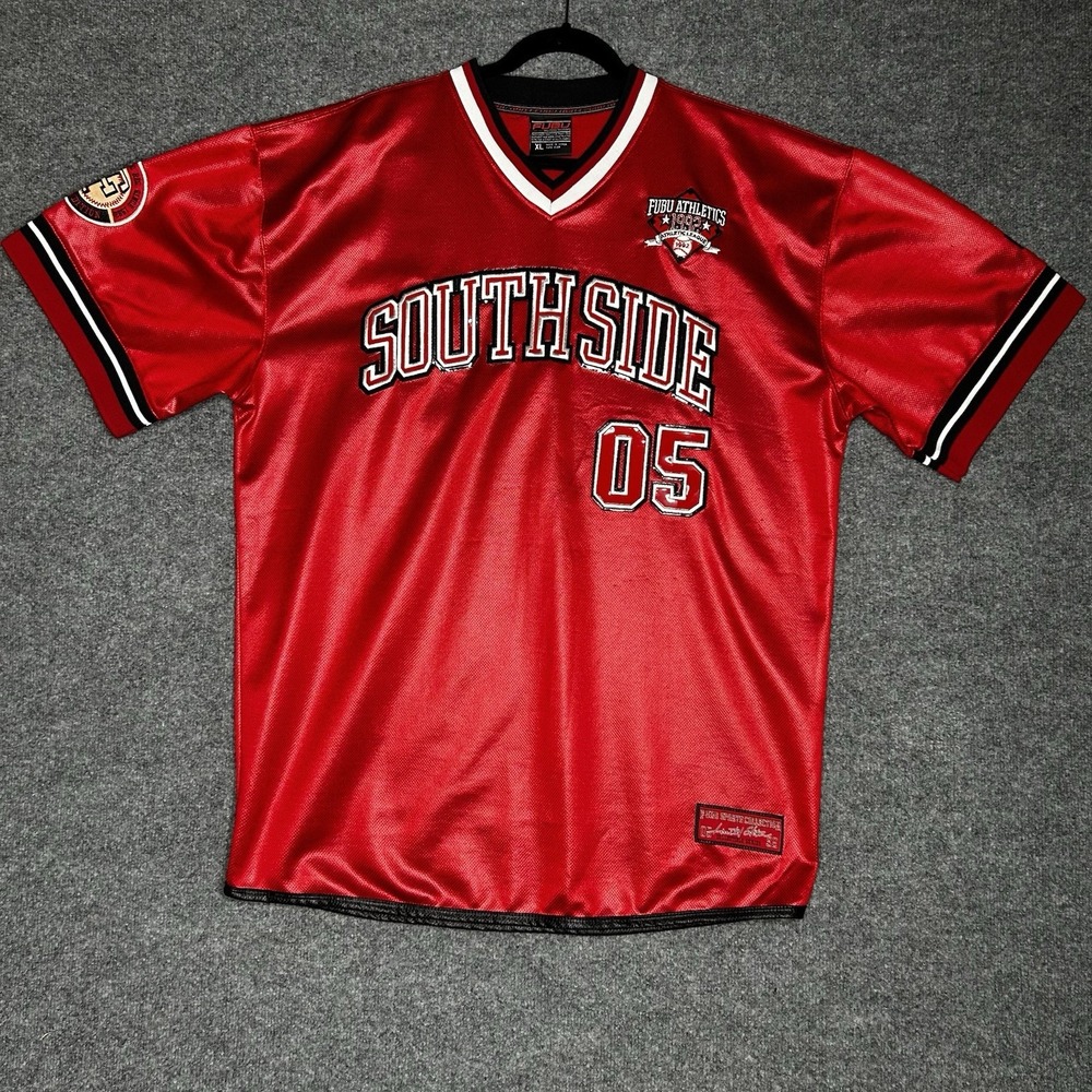 Vintage Fubu Athletics Southside 05 Jersey Ltd City Edition Xl Red Streetwear